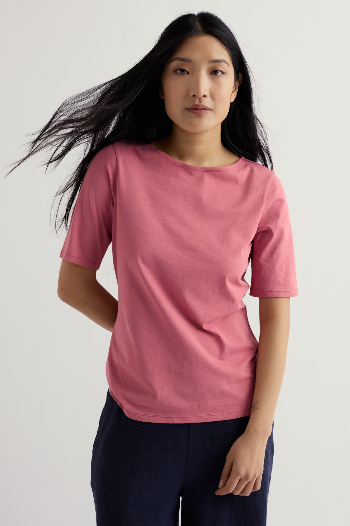 Poisson Plain T-Shirt in GOTS-Certified Organic Cotton