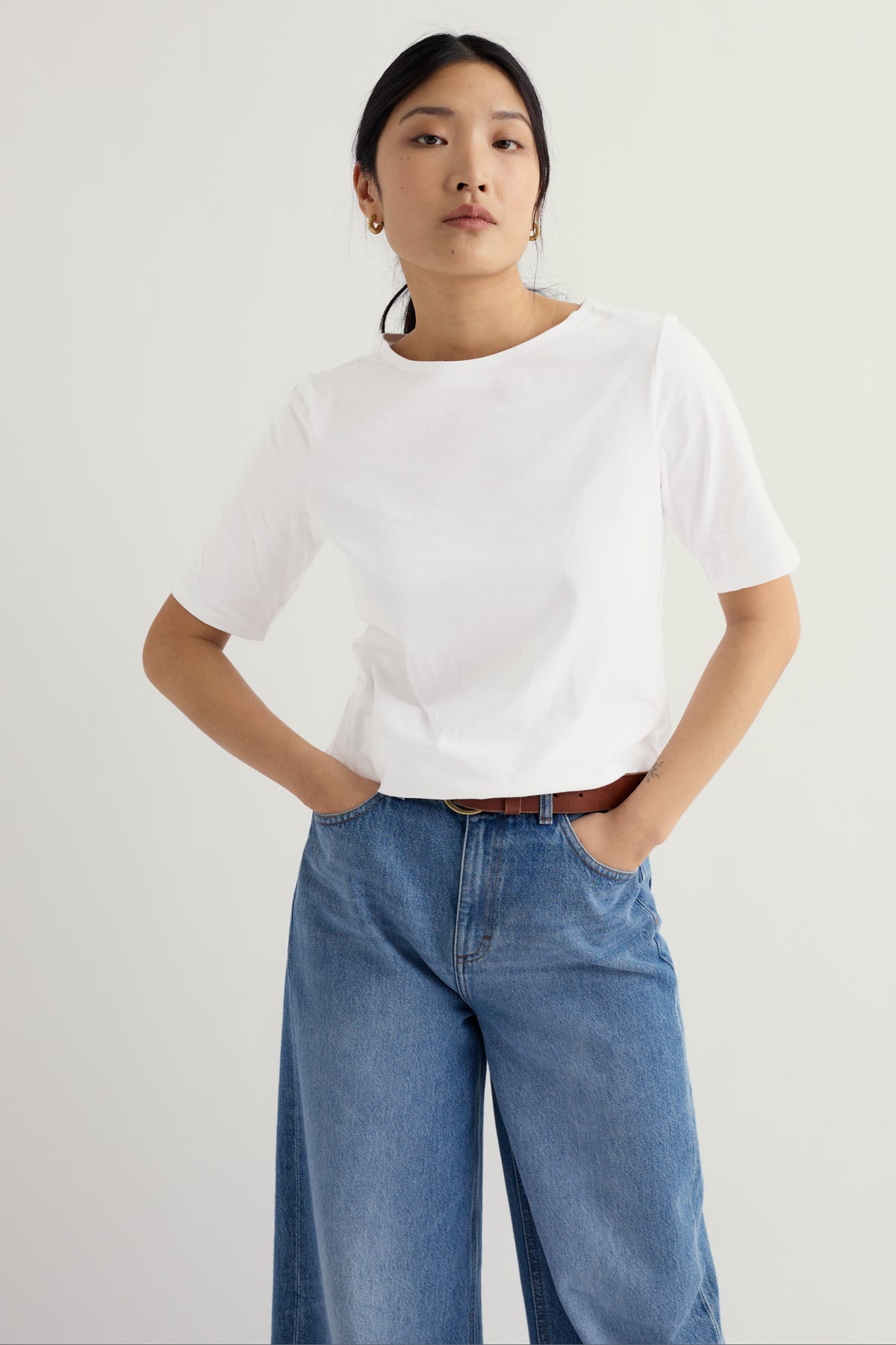 Poisson Plain T-Shirt in GOTS-Certified Organic Cotton