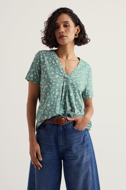 Barnoon Jersey Printed Short-Sleeve Top