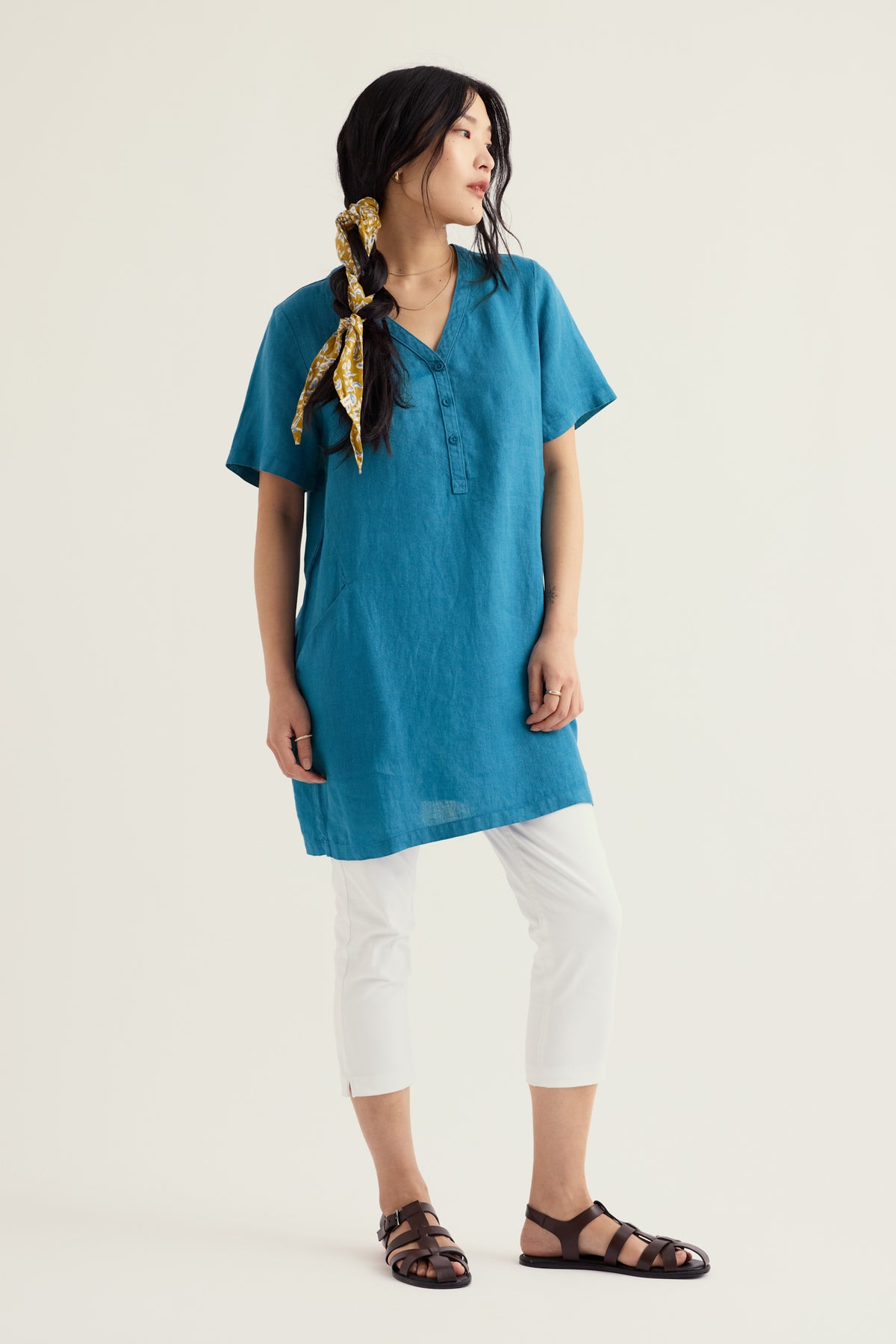 Kestle Mill Short Sleeve Linen Tunic