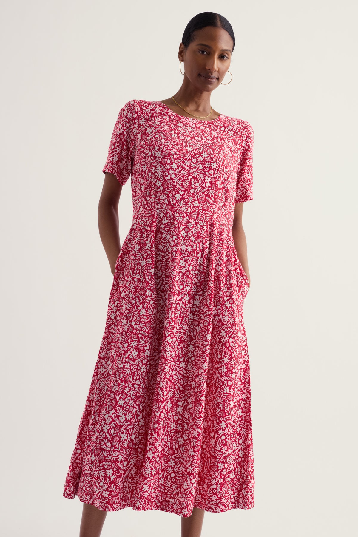 Tilly Short Sleeve Midi Dress