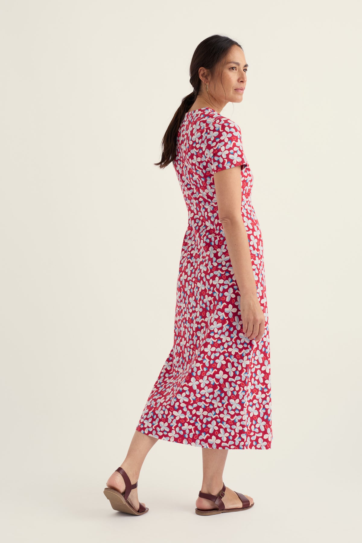 Seed Packet Short Sleeve Midi Dress