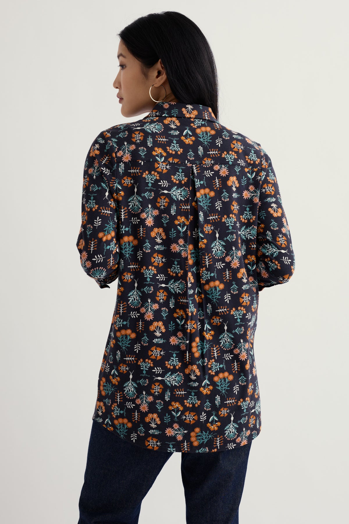 Dove Plant 3/4 Sleeve Tunic