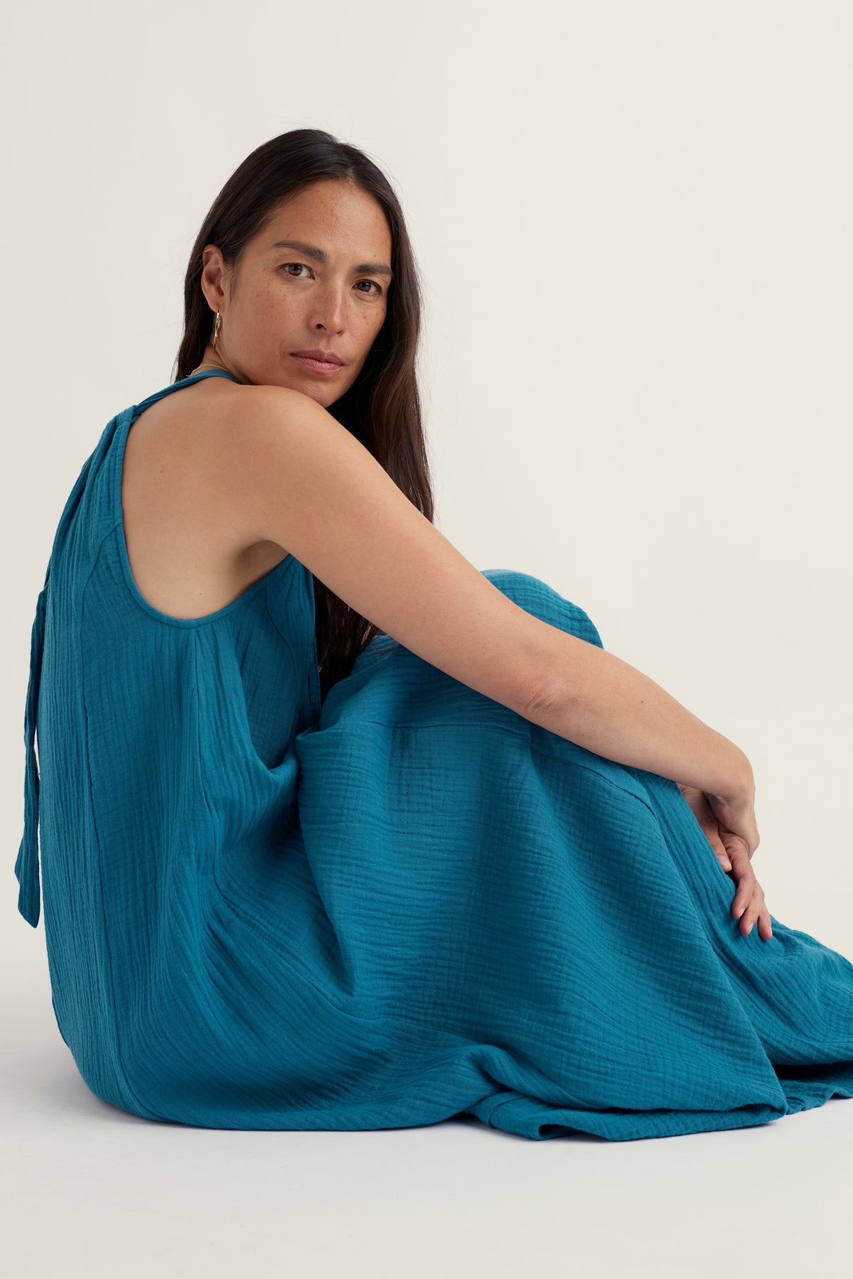 Belowda Dress in GOTS Organic Cotton Double Gauze