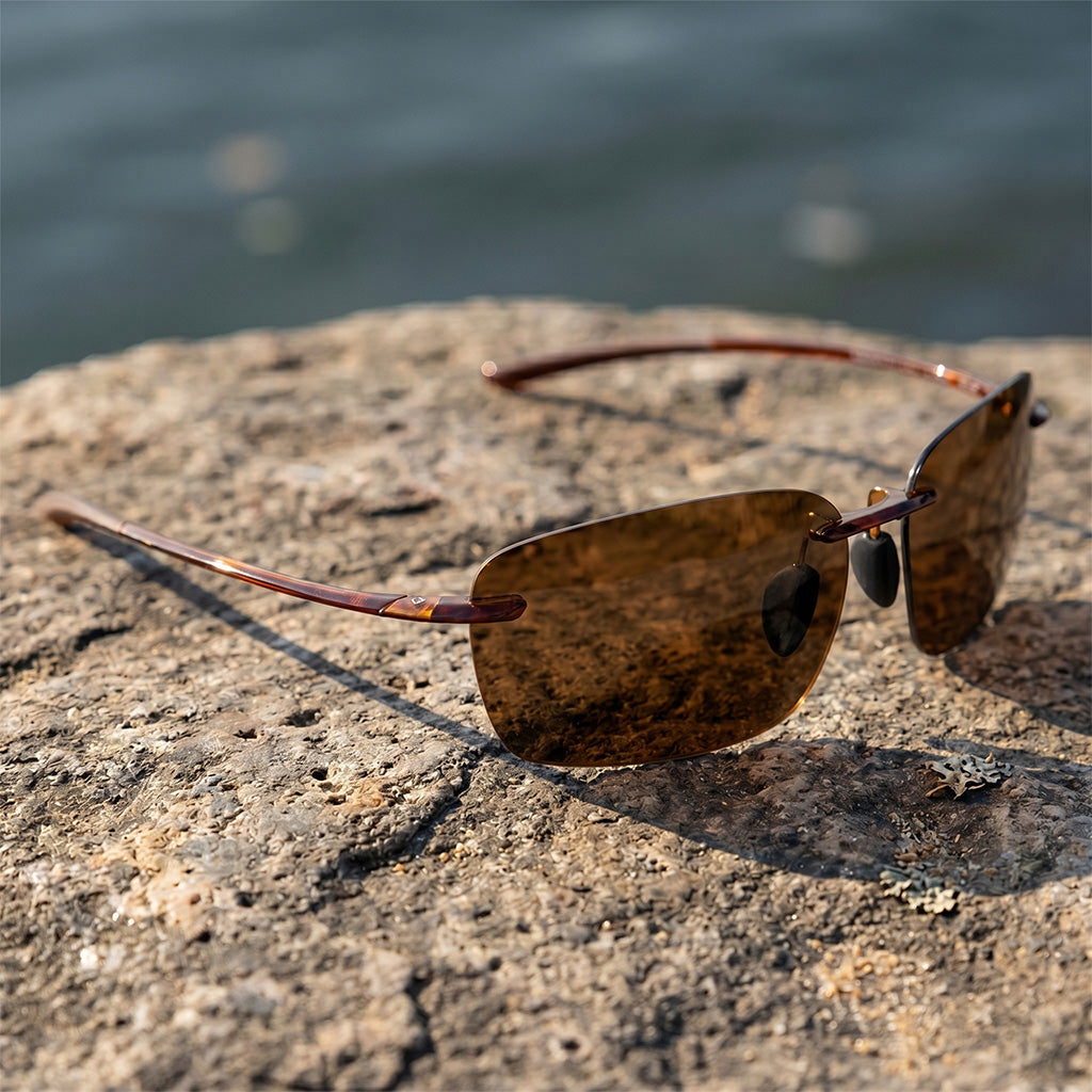 Ultralight Rimless Colorful Polarized UV400 Sunglasses
