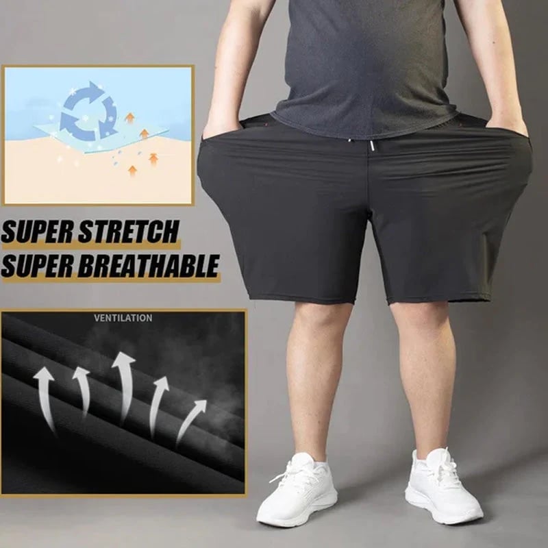 Herren Übergrößen Eisseide Stretch-Shorts