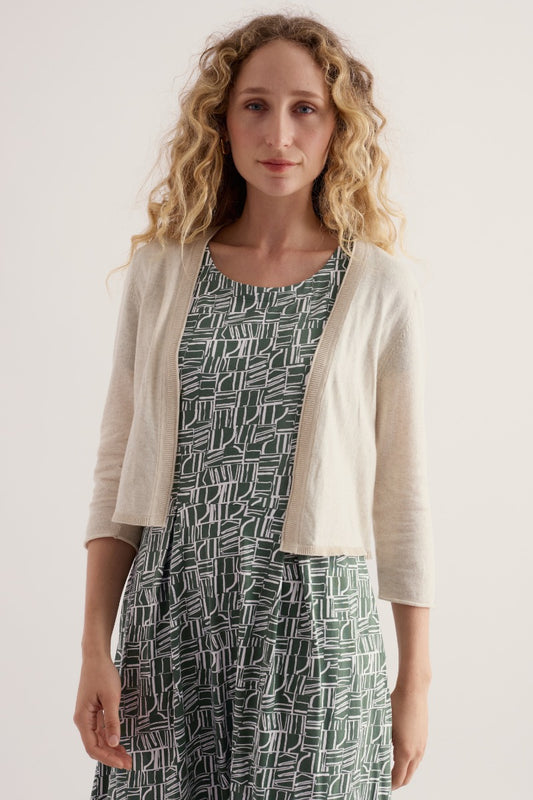 Vanessa Knitted Cardigan in GOTS-Certified Organic Cotton