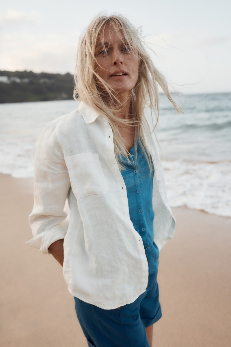 Hazel Branch Linen Shirt