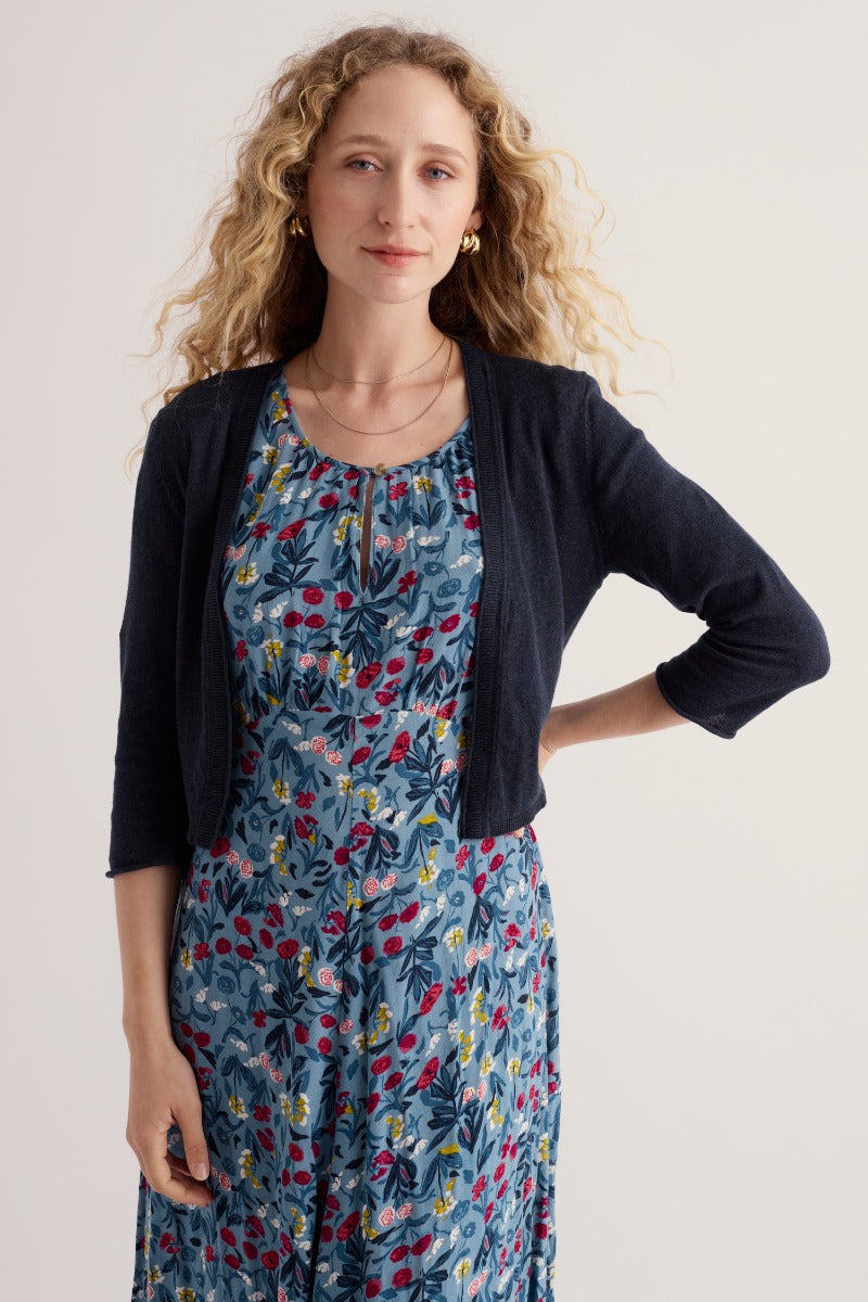 Vanessa Knitted Cardigan in GOTS-Certified Organic Cotton