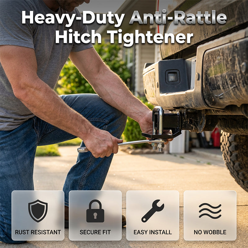 📢📢40% OFF !! ⏰Heavy-Duty Anti-Rattle Hitch Tightener
