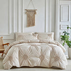 📢📢50% OFF !! ⏰Elegant Pinch Pleat Duvet Cover Set
