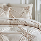 📢📢50% OFF !! ⏰Elegant Pinch Pleat Duvet Cover Set