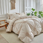 📢📢50% OFF !! ⏰Elegant Pinch Pleat Duvet Cover Set